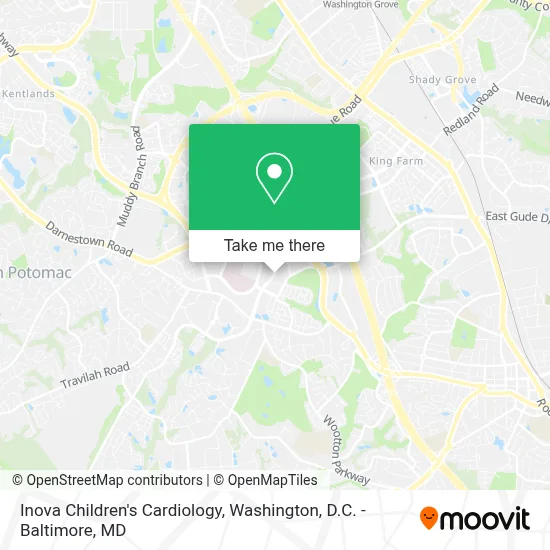 Inova Children's Cardiology map