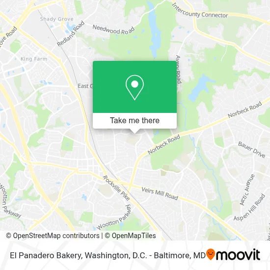 El Panadero Bakery map