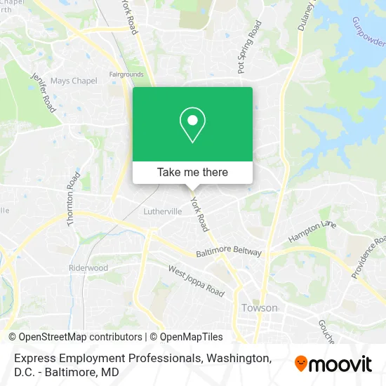 Express Employment Professionals map