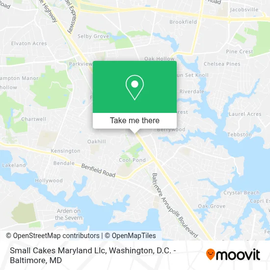 Small Cakes Maryland Llc map