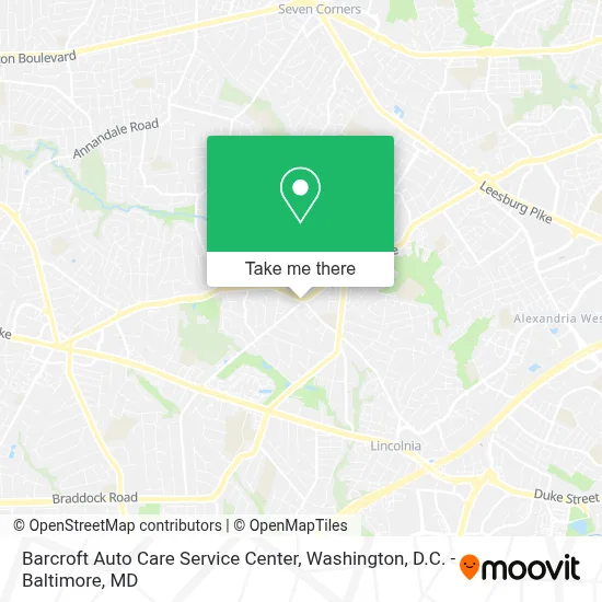 Barcroft Auto Care Service Center map