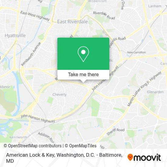 American Lock & Key map