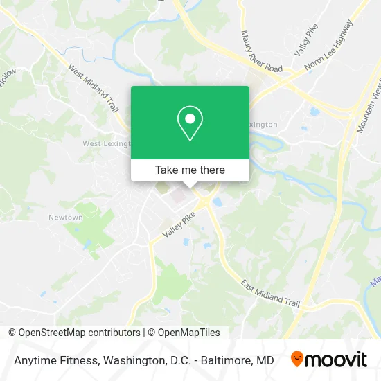 Anytime Fitness map