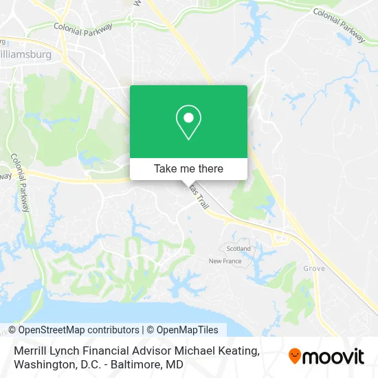 Merrill Lynch Financial Advisor Michael Keating map