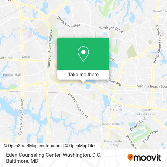 Eden Counseling Center map