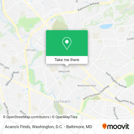 Acano's Finds map