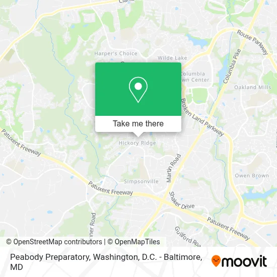 Peabody Preparatory map