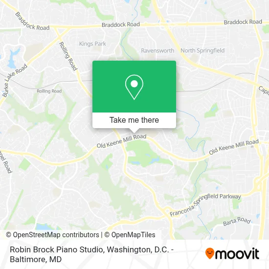 Robin Brock Piano Studio map