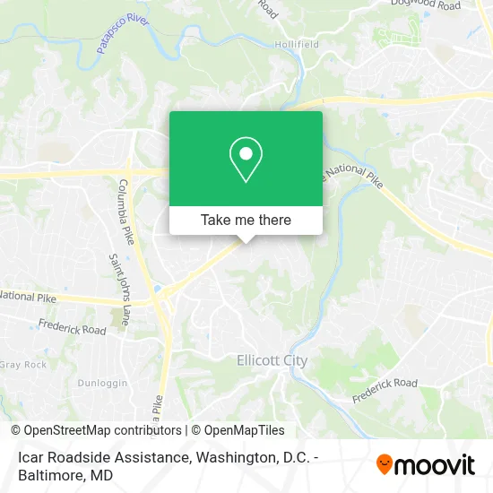 Icar Roadside Assistance map