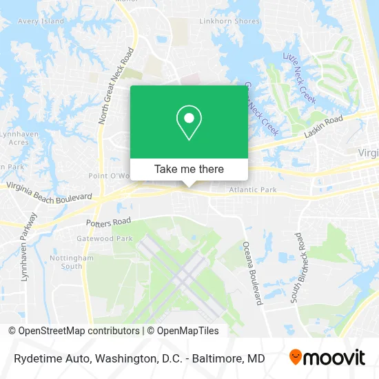 Rydetime Auto map