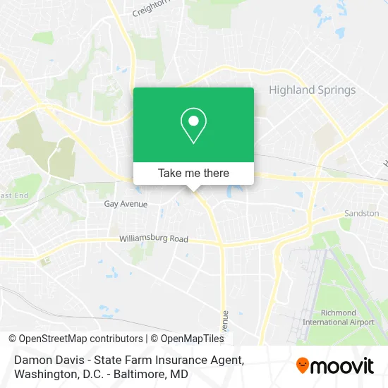 Damon Davis - State Farm Insurance Agent map