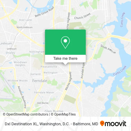 Dxl Destination XL map