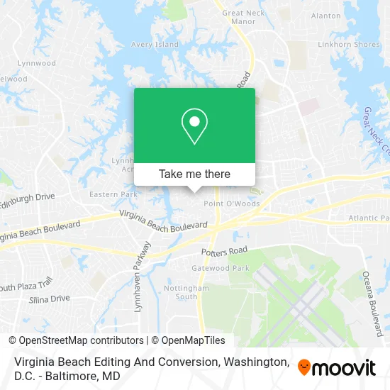 Virginia Beach Editing And Conversion map