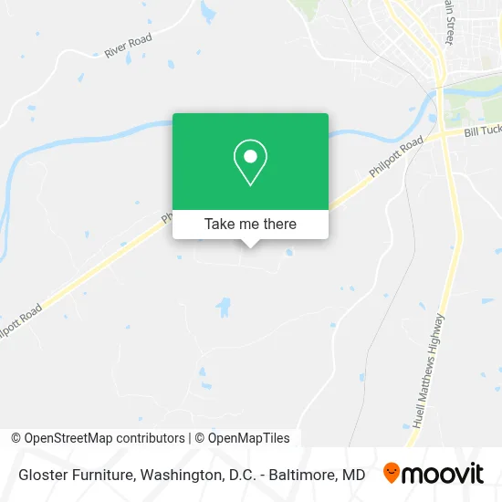 Gloster Furniture map