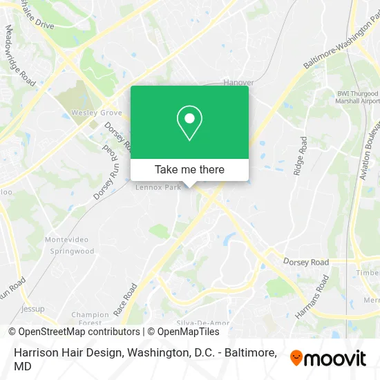 Harrison Hair Design map