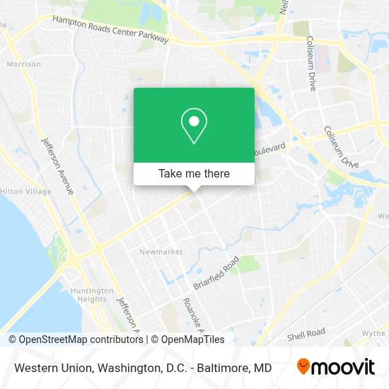 Western Union map