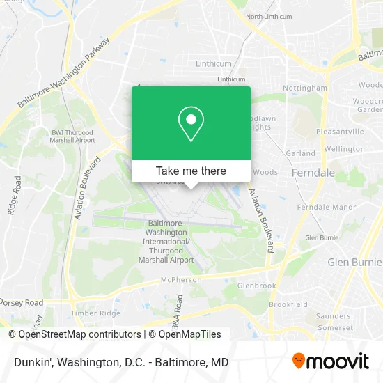 Dunkin' map