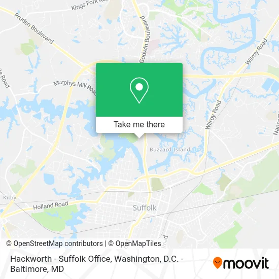 Hackworth - Suffolk Office map