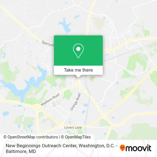 New Beginnings Outreach Center map