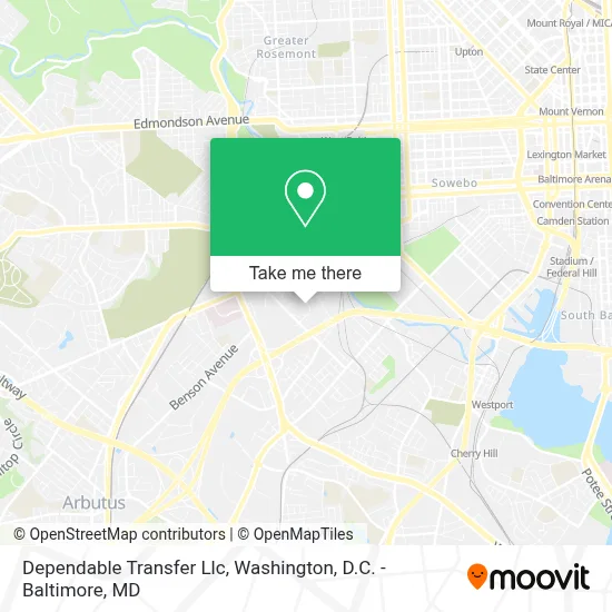 Dependable Transfer Llc map