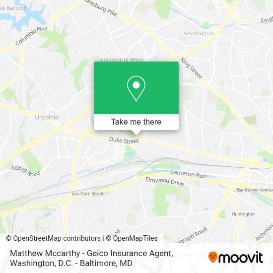 Matthew Mccarthy - Geico Insurance Agent map