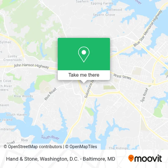 Hand & Stone map
