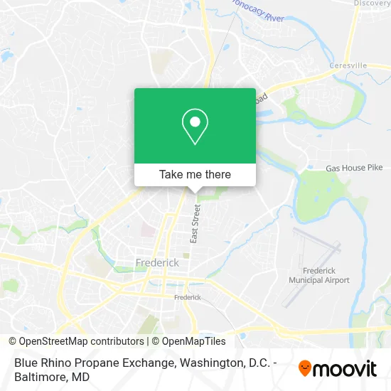 Blue Rhino Propane Exchange map