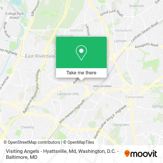 Visiting Angels - Hyattsville, Md map