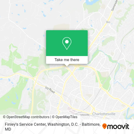 Finley's Service Center map