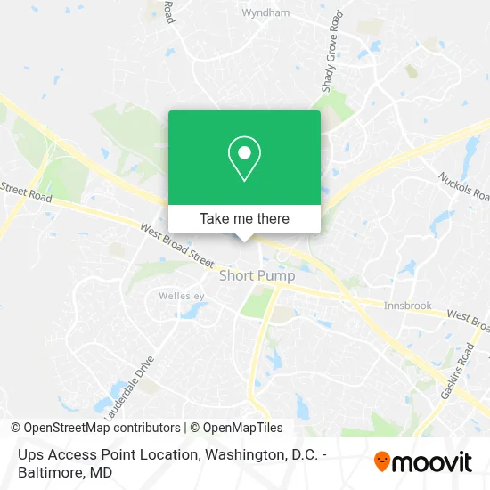 Ups Access Point Location map