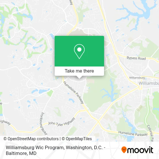 Williamsburg Wic Program map