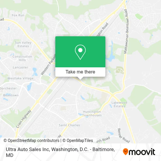 Ultra Auto Sales Inc map
