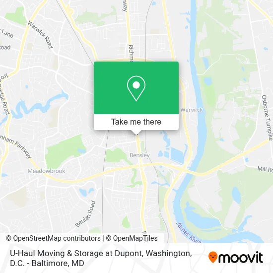 U-Haul Moving & Storage at Dupont map