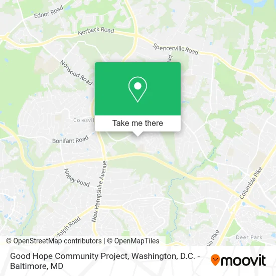 Good Hope Community Project map