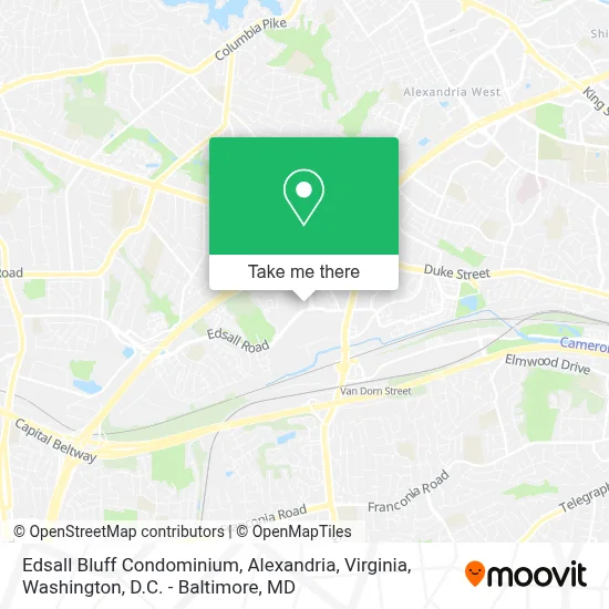 Edsall Bluff Condominium, Alexandria, Virginia map