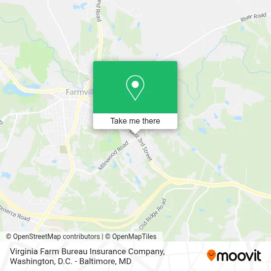 Virginia Farm Bureau Insurance Company map