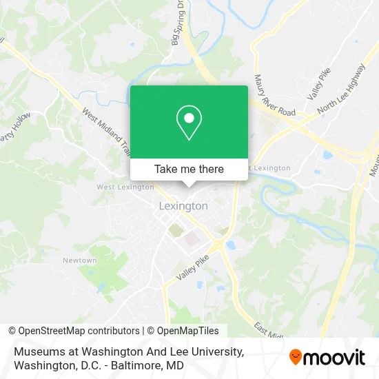 Museums at Washington And Lee University map