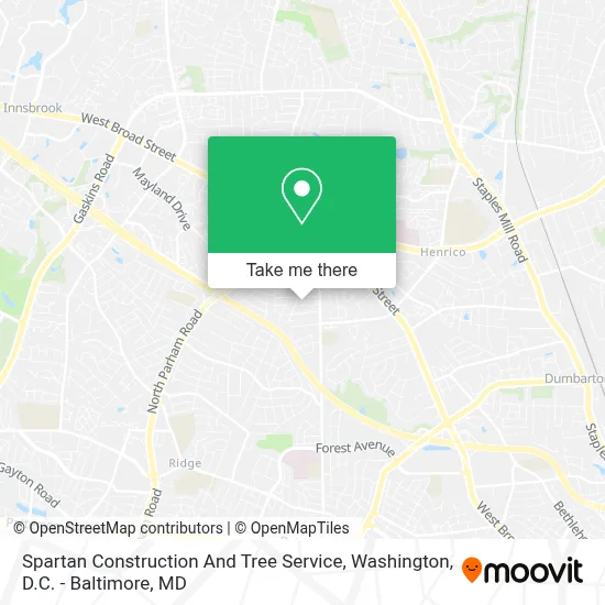 Spartan Construction And Tree Service map