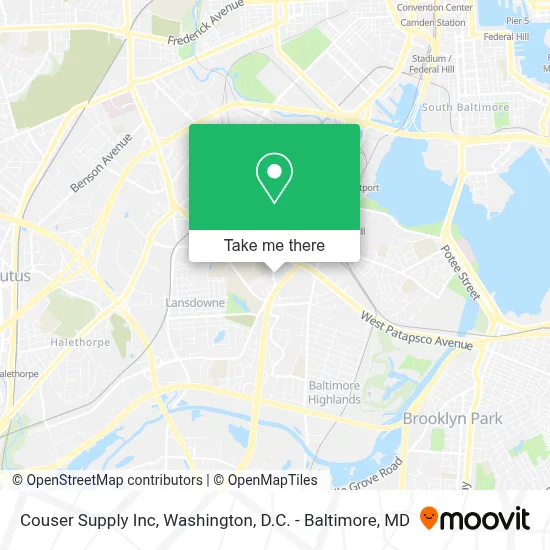 Couser Supply Inc map