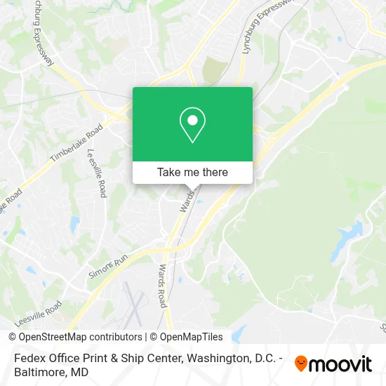 Fedex Office Print & Ship Center map