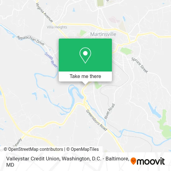 Valleystar Credit Union map
