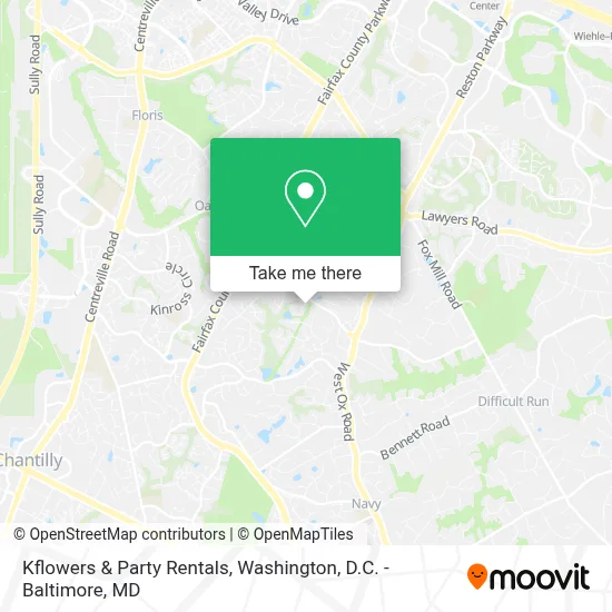 Kflowers & Party Rentals map