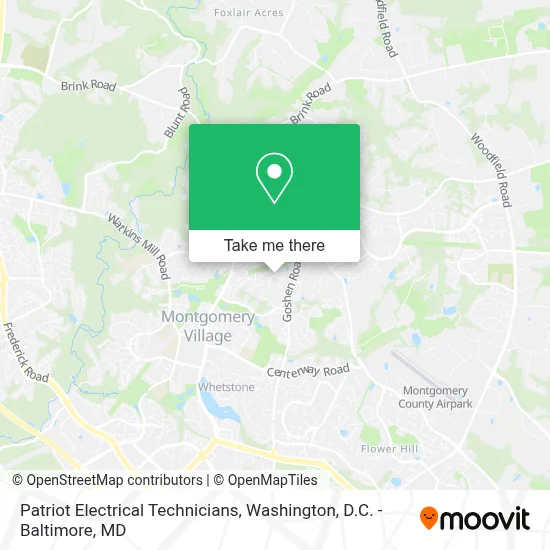 Patriot Electrical Technicians map