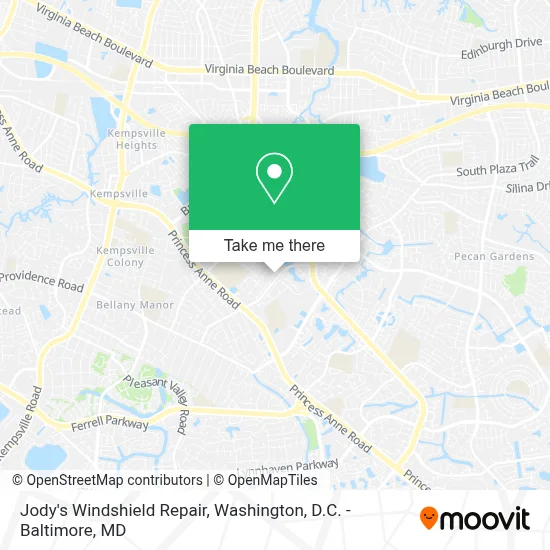 Jody's Windshield Repair map