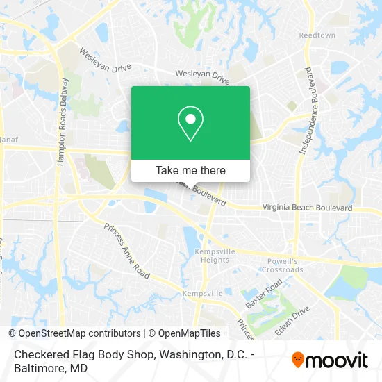 Checkered Flag Body Shop map