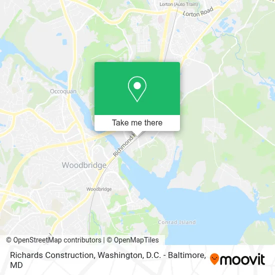 Richards Construction map