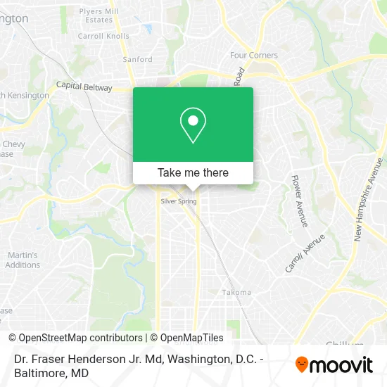 Dr. Fraser Henderson Jr. Md map