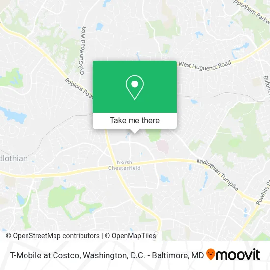 T-Mobile at Costco map