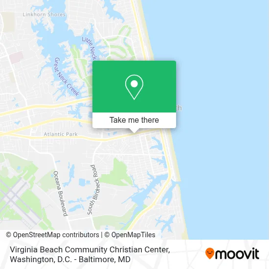 Virginia Beach Community Christian Center map