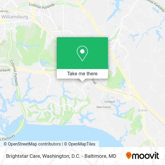 Brightstar Care map